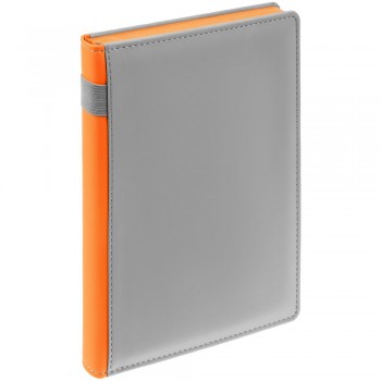 Ежедневник Spain Shall на заказ, недатированный, серый с оранжевым